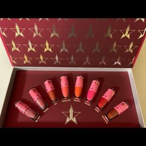 Jeffree Star Mini Red & Pink Velour Liquid Lipstick Bundle